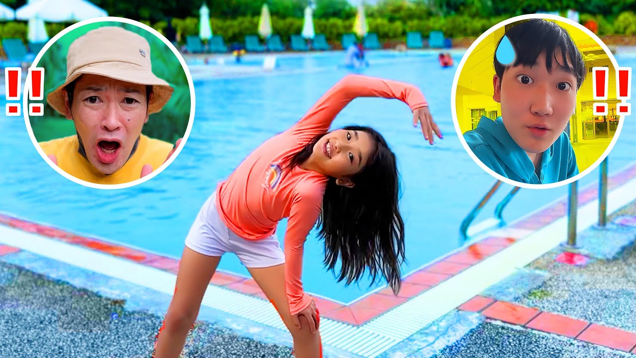 【寸劇】みのちゃん石垣島のプールとホテルでアクティビティを体験するよ！空中ブランコに挑戦！ クラブメッド石垣島