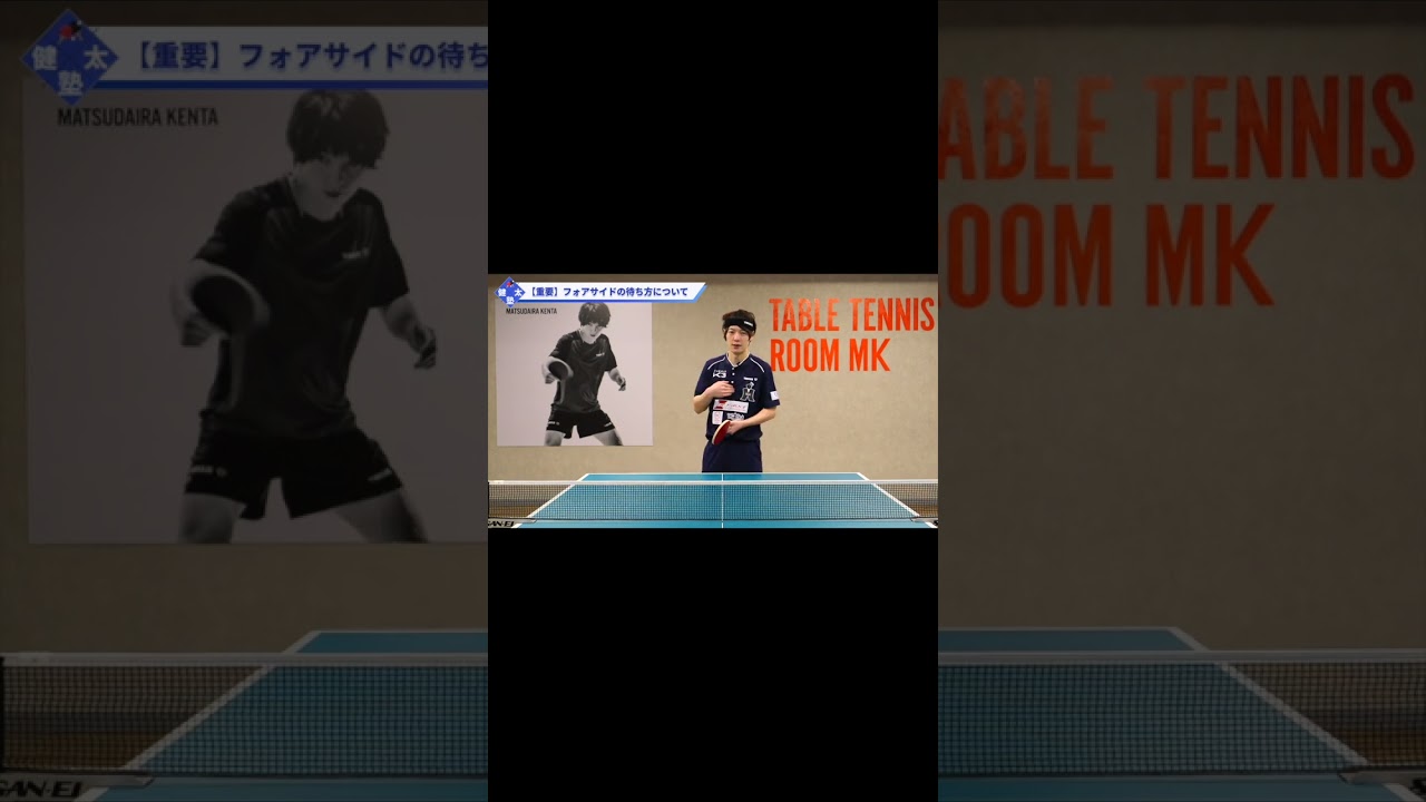 【ワンポイントレッスン#44】フォアサイドで3球目攻撃するときのトップ選手の考え方#shorts