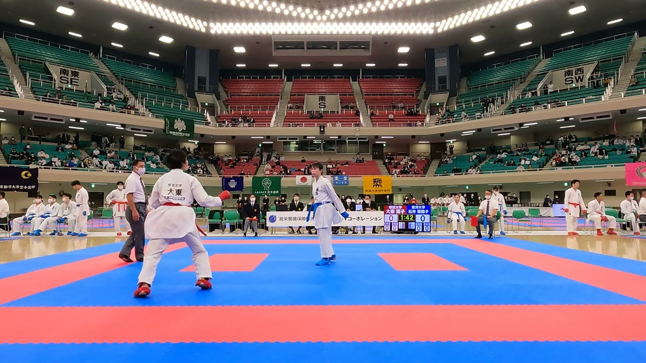 女子団体組手 帝京大学vs東洋大学 第65回関東大学空手道選手権大会