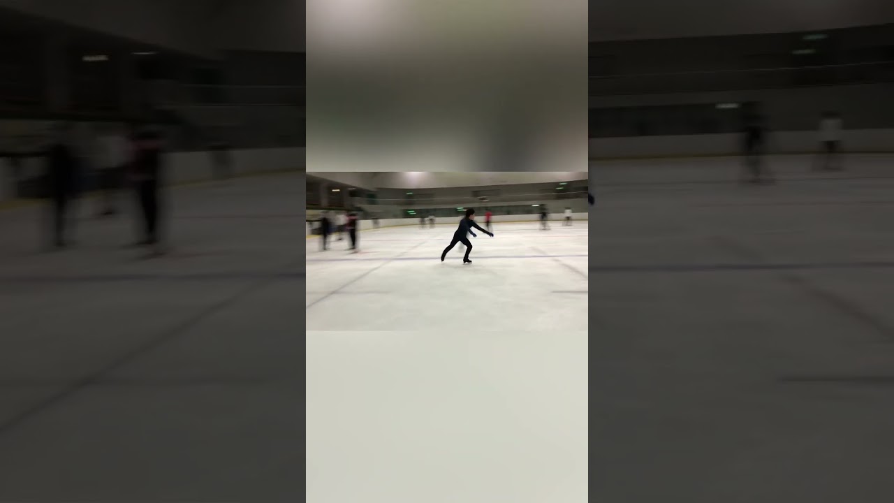 バッククロス！　#フィギュアスケート #shorts