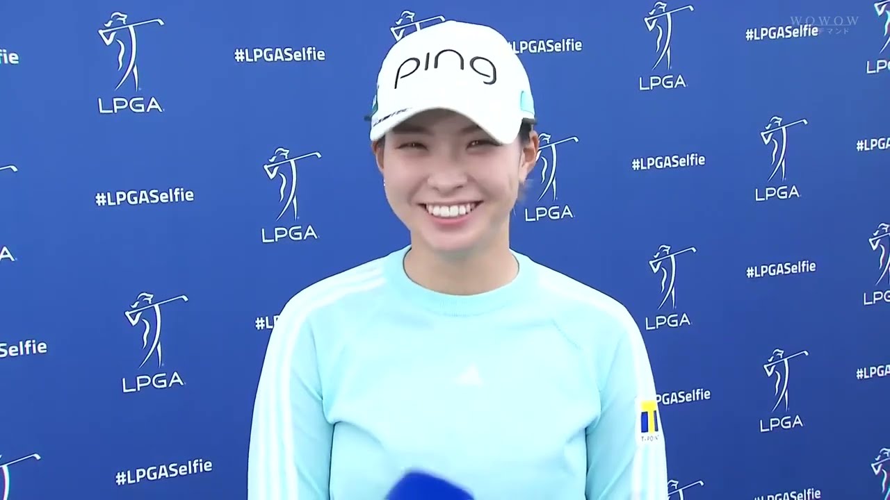 【渋野日向子】怒涛の８バーディー💗第2日ラウンド後インタビュー⛳LPGAドライブオン選手権第2日2023年3月24日/LPGA Drive On Championship Round2/Shibuno