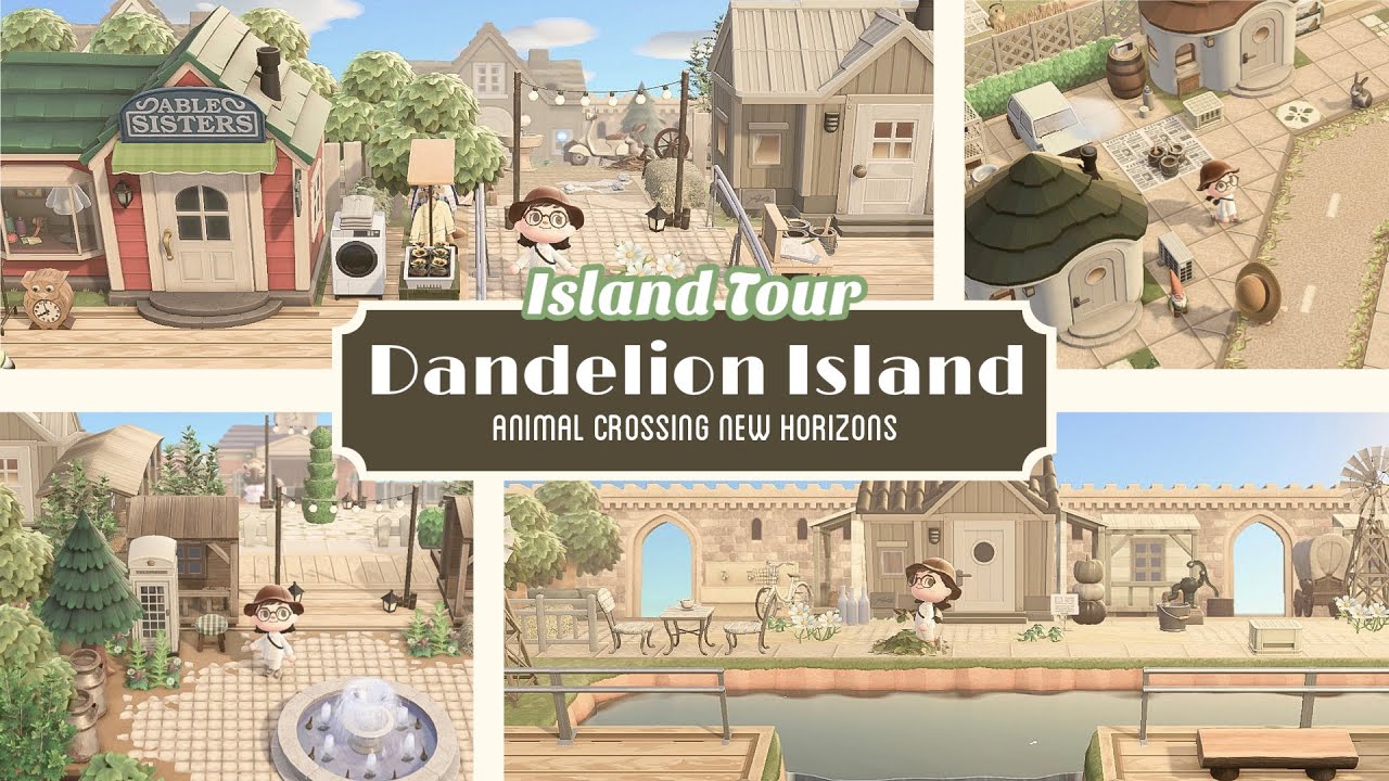 【あつ森/夢訪問】自然いっぱい木々のぬくもり感じる”たんぽぽ島”～島紹介｜Island Tour ￤AnimalCrossing