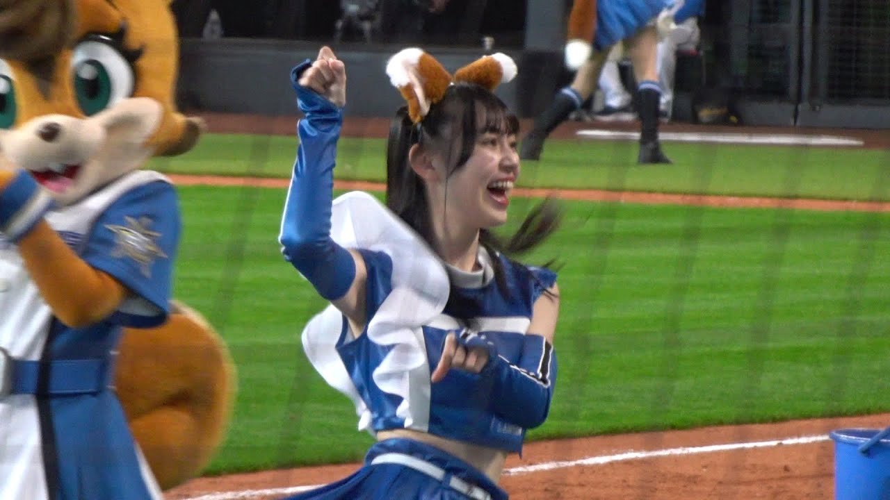 ファイターズガール エスコンフィールドで「きつねダンス」2023.3.14