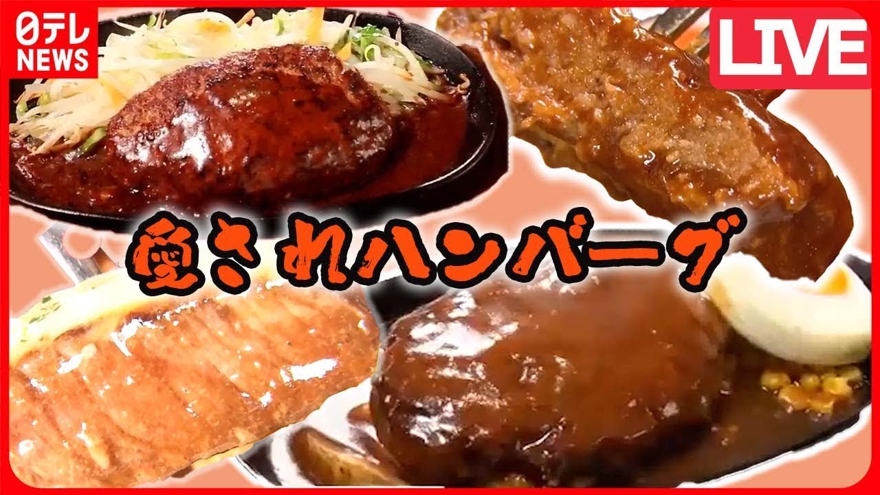 【ハンバーグまとめ】肉汁あふれるハンバーグ/  デミグラスソースが自慢の老舗洋食店/ 高級店のお得なランチ など（日テレNEWS LIVE）