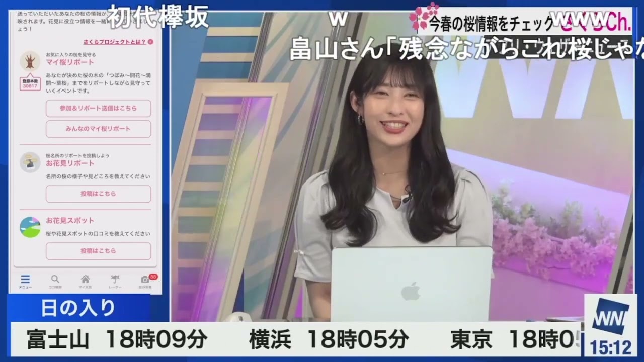【山岸愛梨】あいりんの鉄板ネタ「桜とケヤキを間違えた話」ニコ生コメント付き