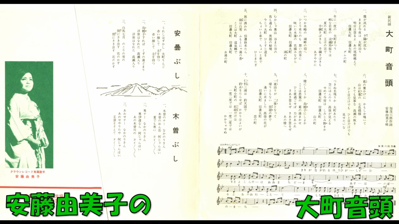 安藤由美子の 大町音頭