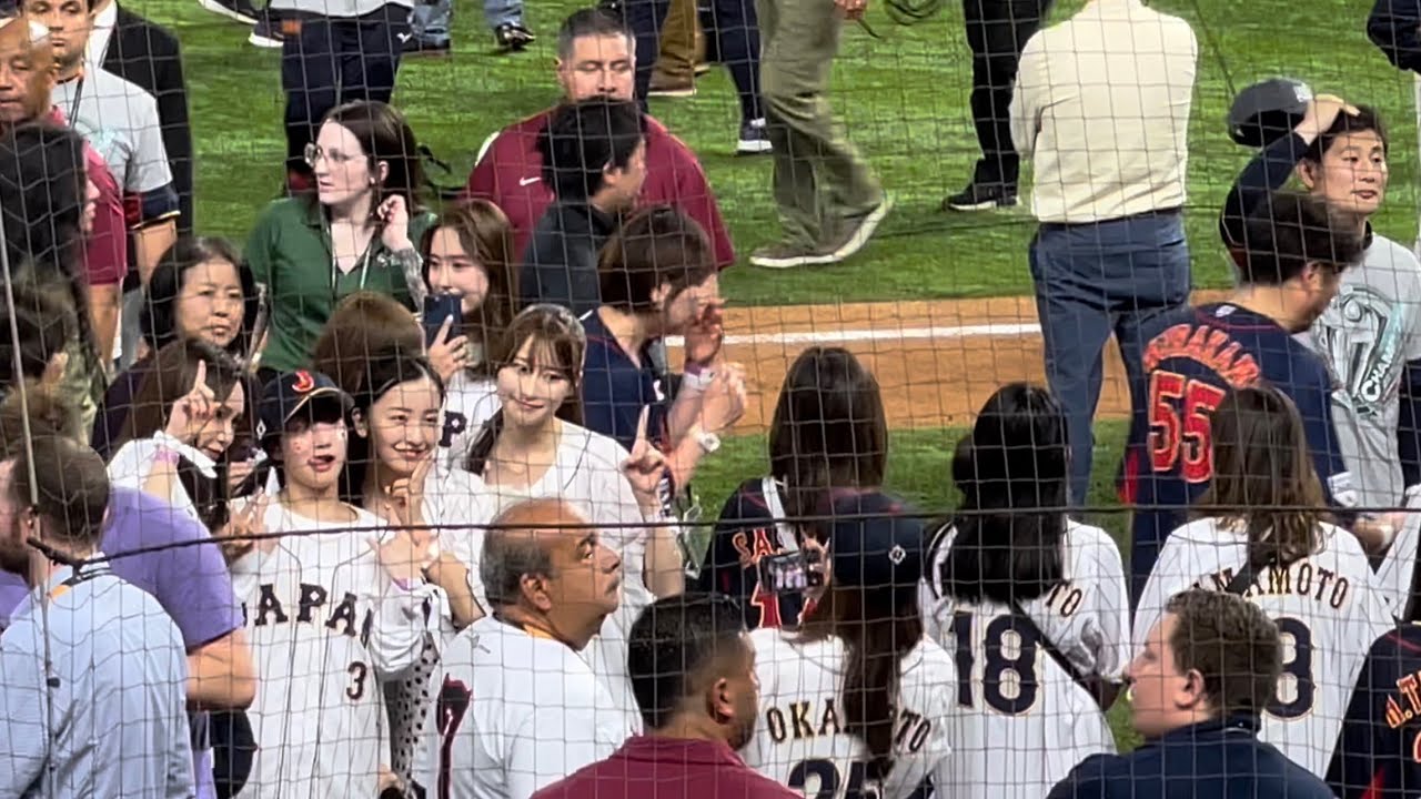 NY出張48a【拡張版プラス】WBC 侍ジャパン 選手の奥様  板野友美 衛藤美彩 石橋杏奈  ゆり香 と 中居正広【4K】
