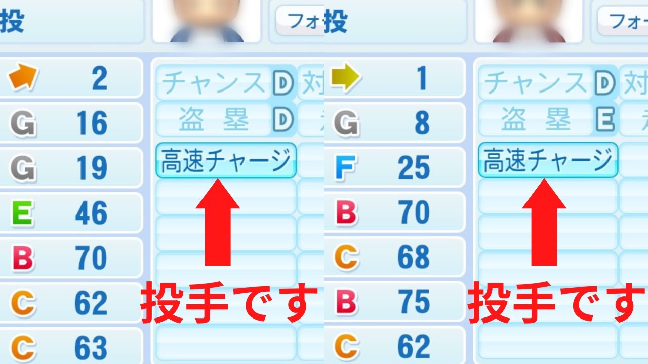 【高速チャージ】現役投手にもついています【パワプロ2022】