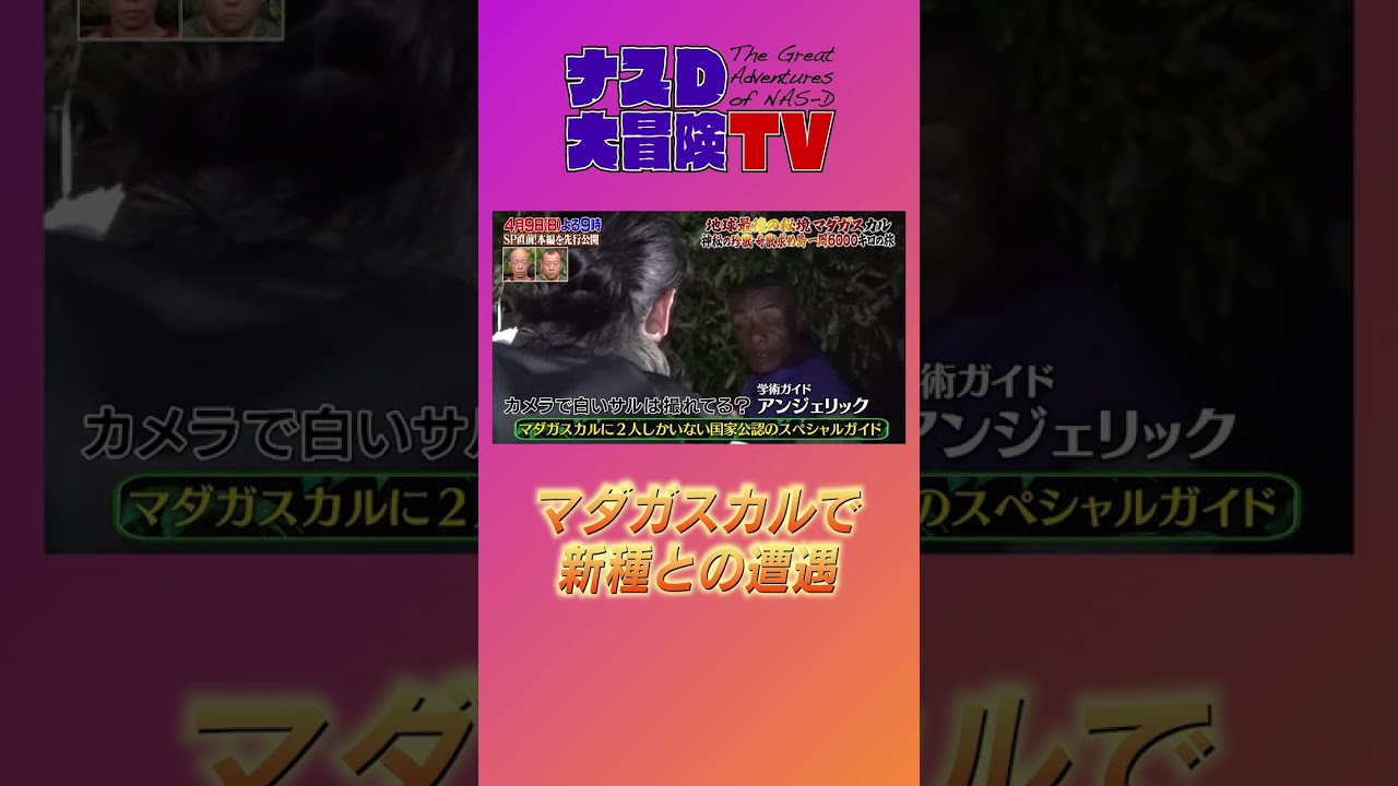 【第１１１話】ナスD大冒険TV　地球最後の秘境マダガスカルスペシャル放送直前 大迫力の見どころを先行公開編