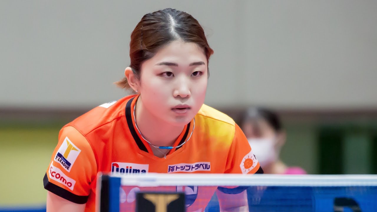 安藤みなみ Minami Ando  Tインタビュー 九州アスティーダ vs トップおとめピンポンズ名古屋 ノジマTリーグ2022-2023 【卓球 Tリーグ公式】
