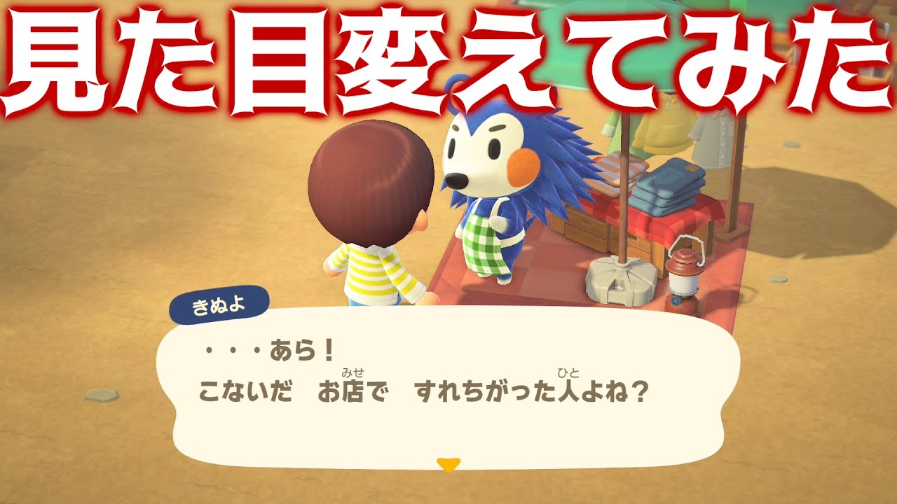 【あつ森】見た目変えたらきぬよさん分からない説!!【あつまれどうぶつの森 #6】