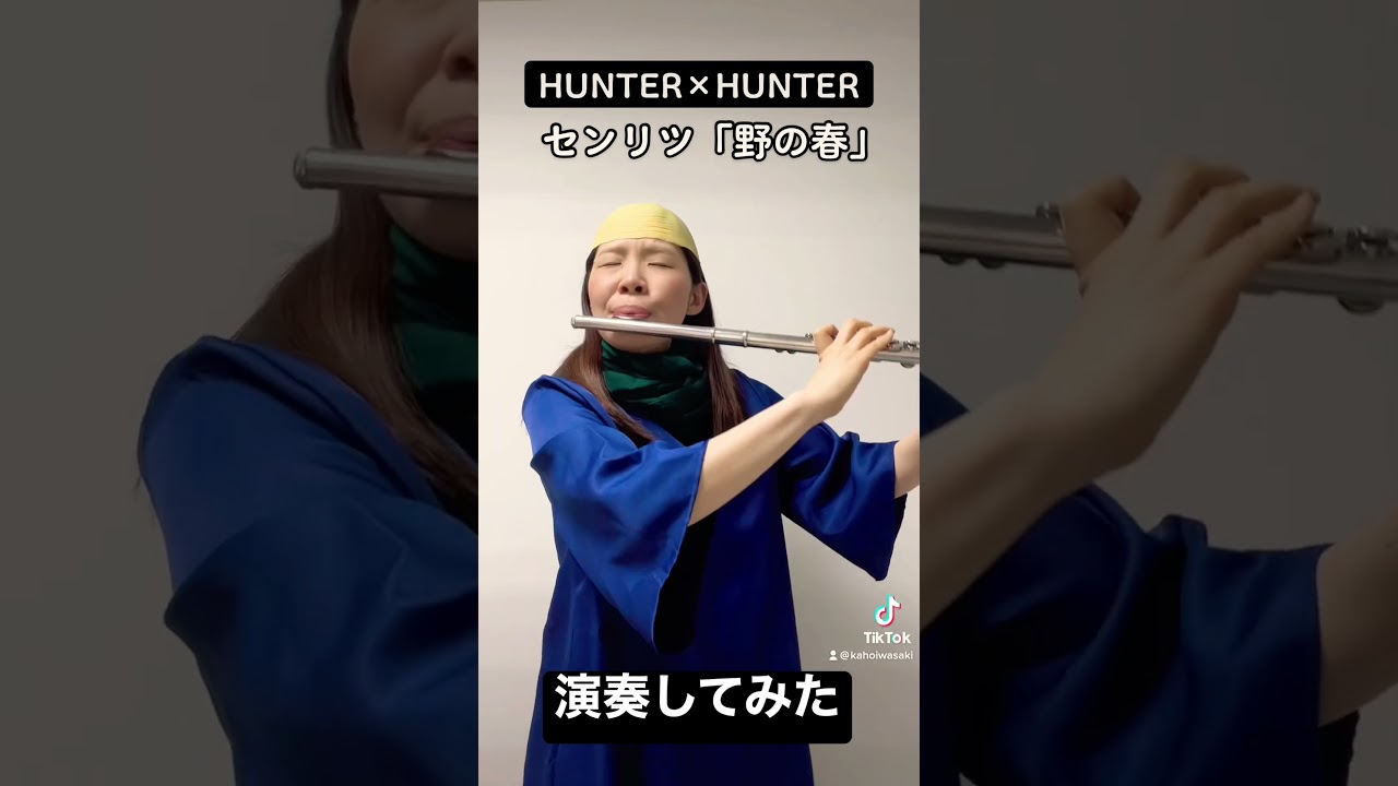 「野の春」演奏してみた #hunterxhunter #flute #フルート