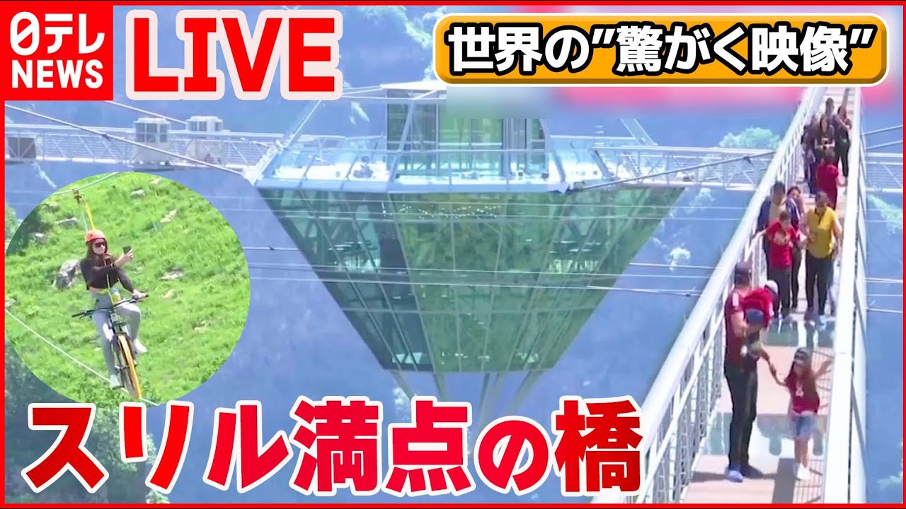 【世界の驚がく映像ライブ】炎に包まれた新郎新婦/2歳の女の子が“宙づり”　絶体絶命…　など―World Heart Stopping Moments (日テレNEWS LIVE)