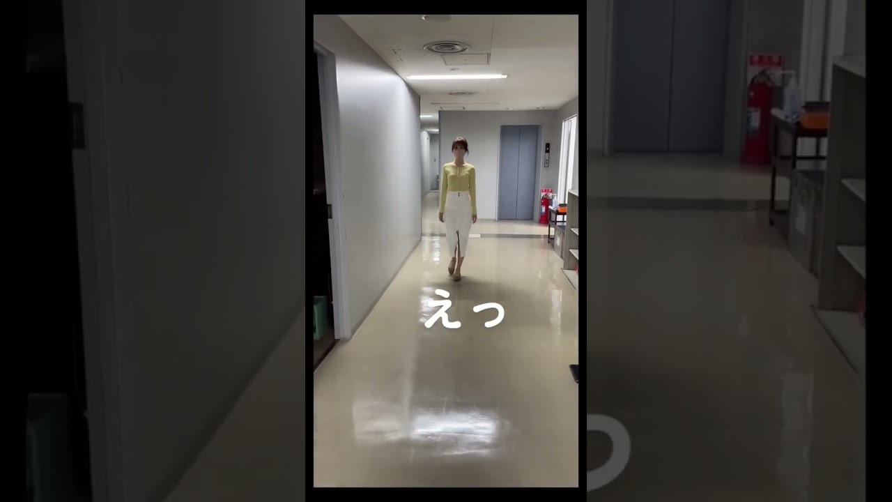 パリコレモデルのような馬田アナウンサー　#kfb