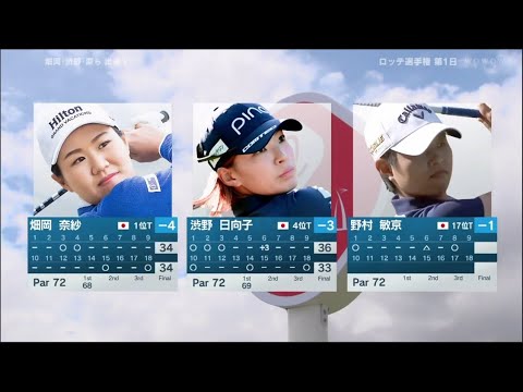 【渋野日向子&原英莉花】LPGA女子ゴルフツアー ロッテ選手権　第1日