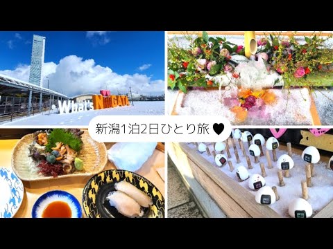 【女ひとり旅】雪の新潟 1泊2日 新潟市内を巡るお気軽ルート♩