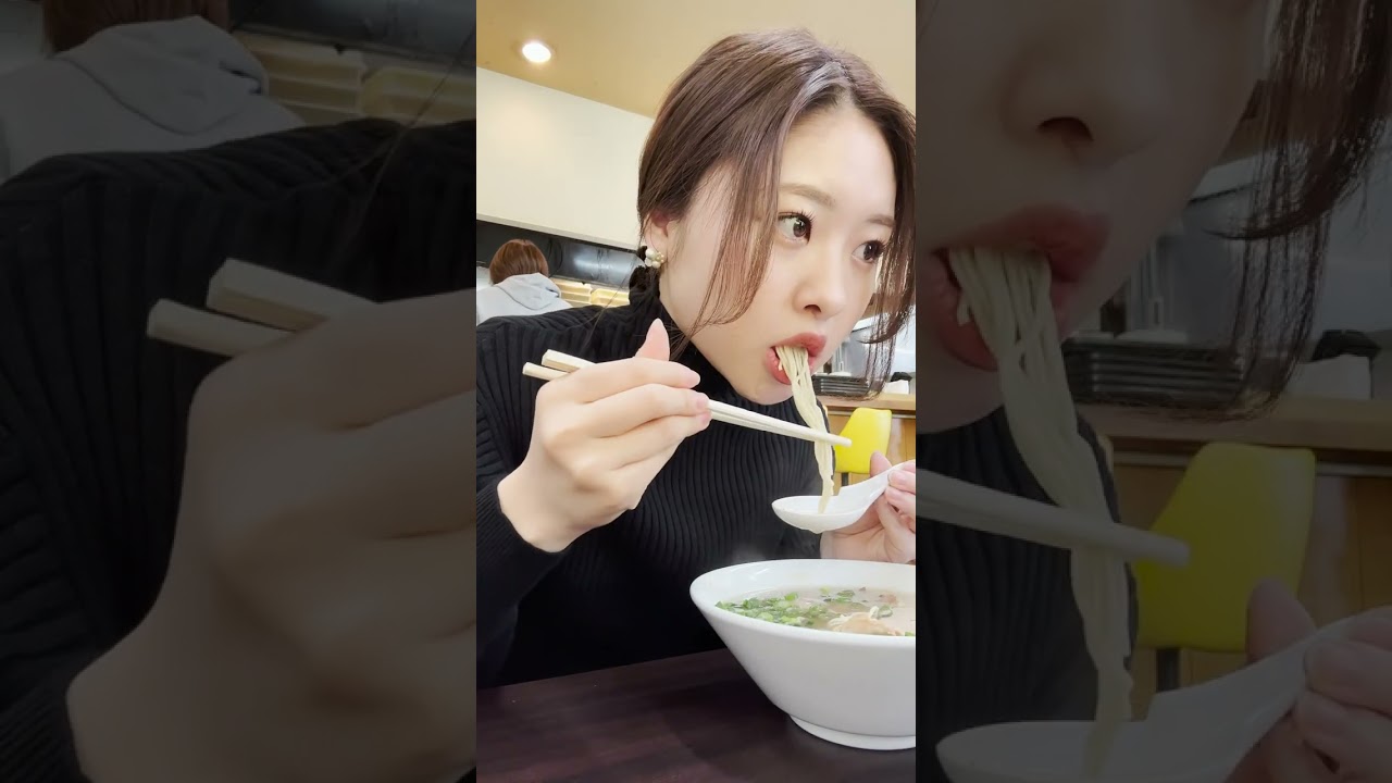 地元の友達もよく行く福岡ラーメンが美味しすぎ🍜 #shorts