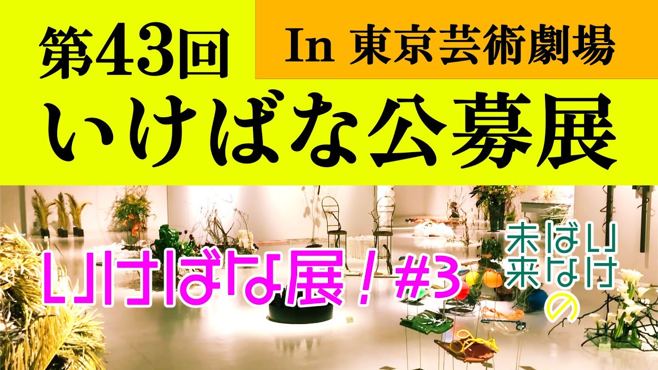 【いけみら】いけばな展！〜第43回 いけばな公募展〜 Let’s visit the 43th Ikebana Kouboten ; Independent Exhibition of Ikebana