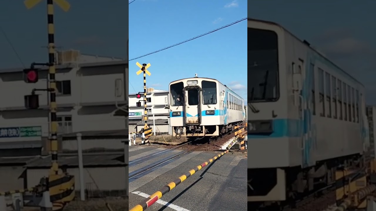 MRT301　球場前駅内四十瀬踏切　水島臨海鉄道　2023.01.10