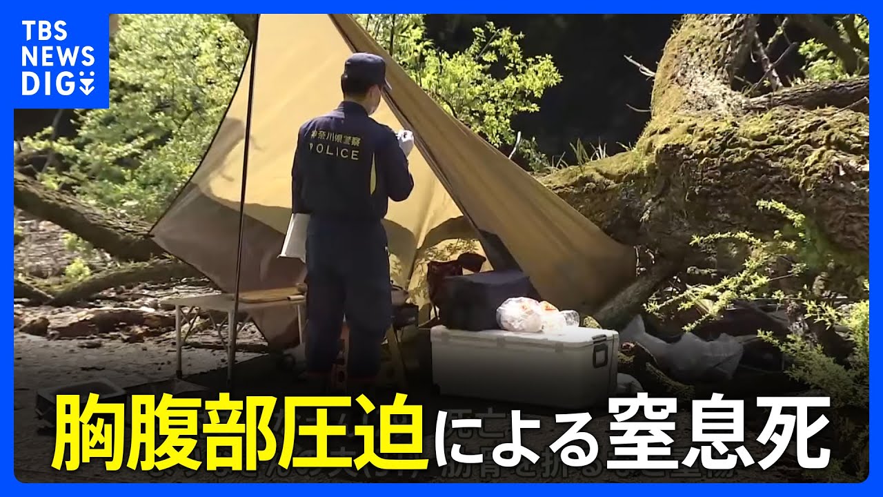 死因は胸腹部圧迫による窒息死　キャンプ場倒木事故で死亡の女性　相模原・緑区｜TBS NEWS DIG