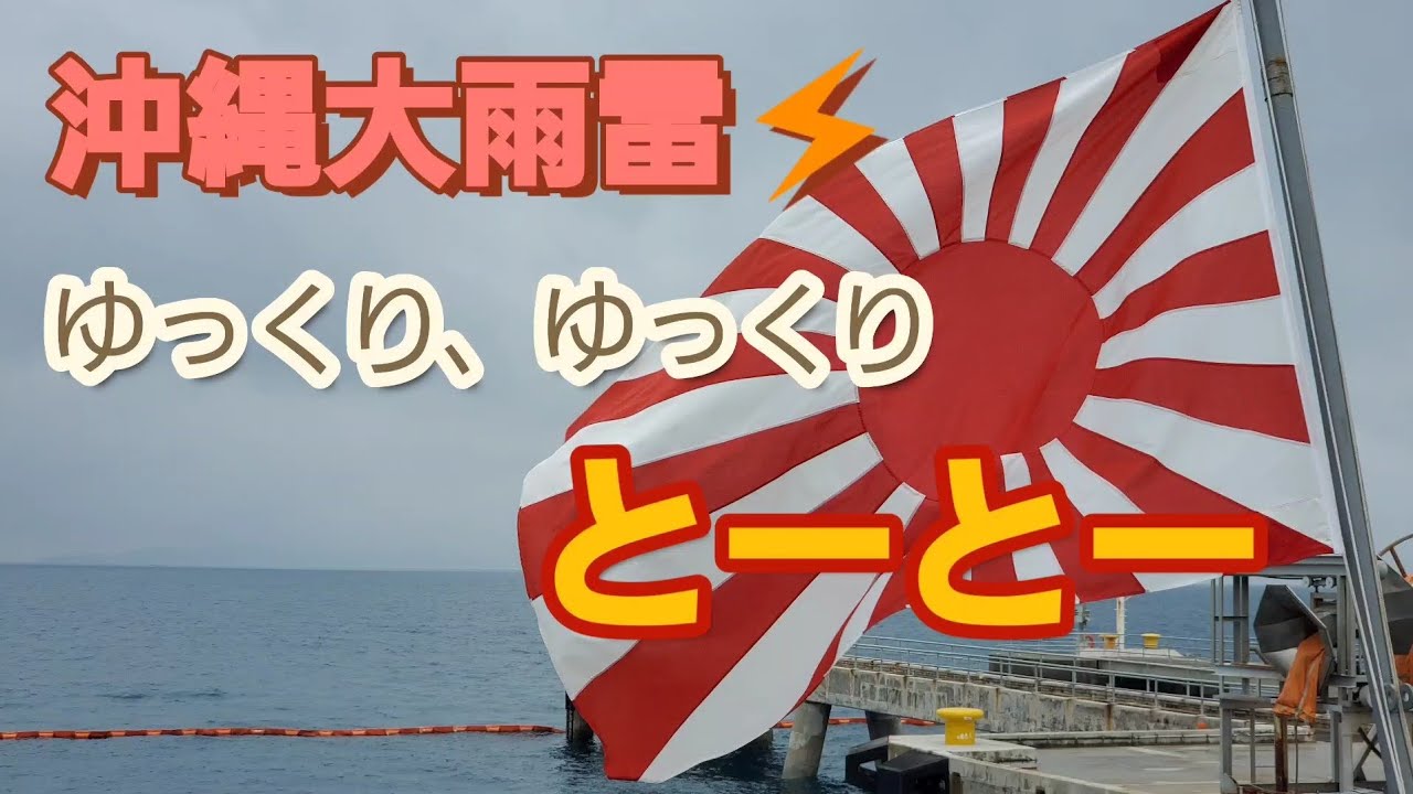 沖縄大荒れもう梅雨なのー？今日の夕飯 ゴーヤチャンプルーだー