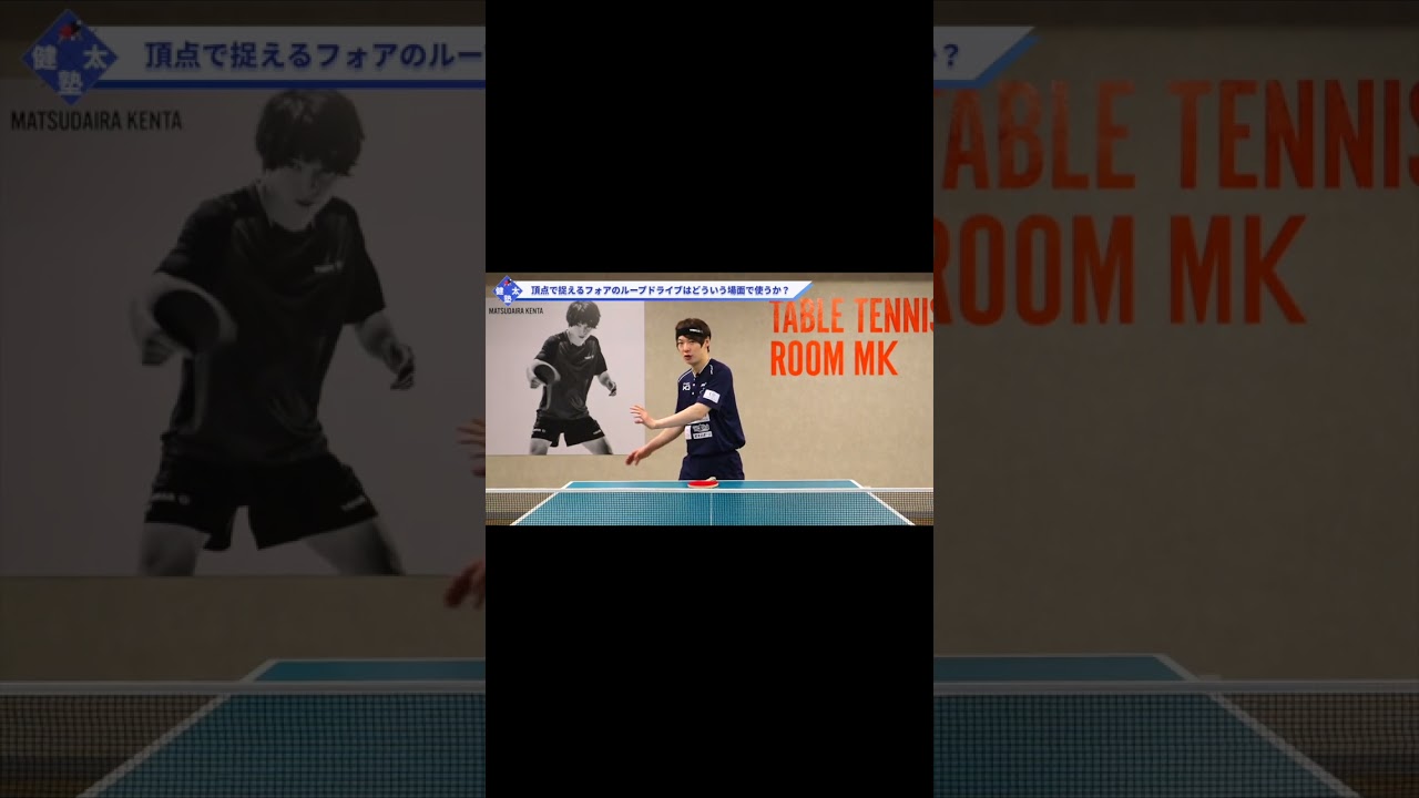 【ワンポイントレッスン#47】相手のタイミングを狂わせる！高い打点でのループドライブ！