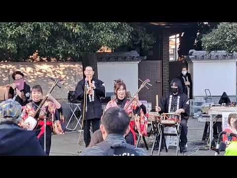 ■津軽三味線澤田流澤田美成会/連馨寺夕暮れライブ ｢津軽メドレー｣演奏/澤田美成会 美成 美紗 正恵 東幸 宏　青木ひろし音楽事務所AOKIMUSIC TOKYO チャンネル登録をお願いします。　　