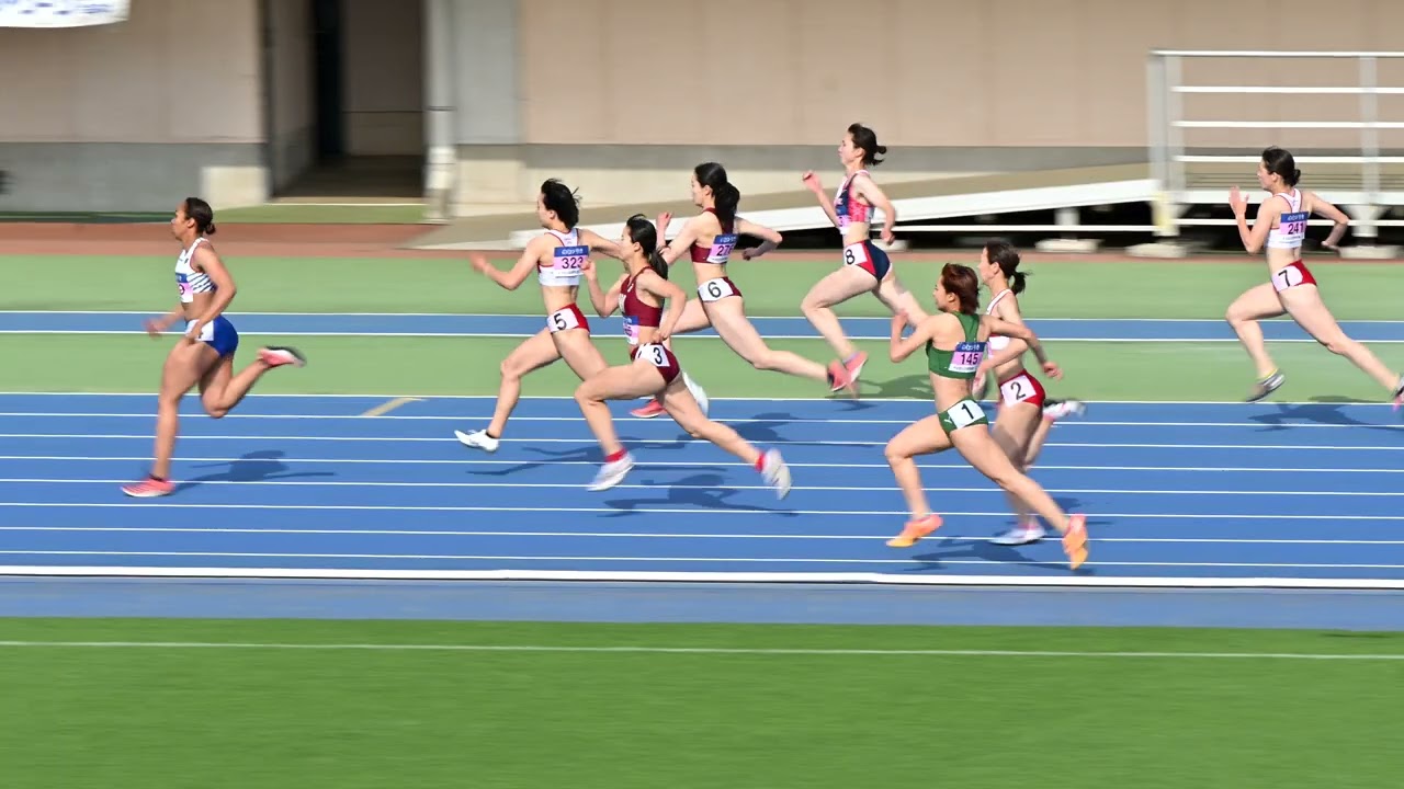 [4K] 女子200m　決勝　日本学生個人選手権2023