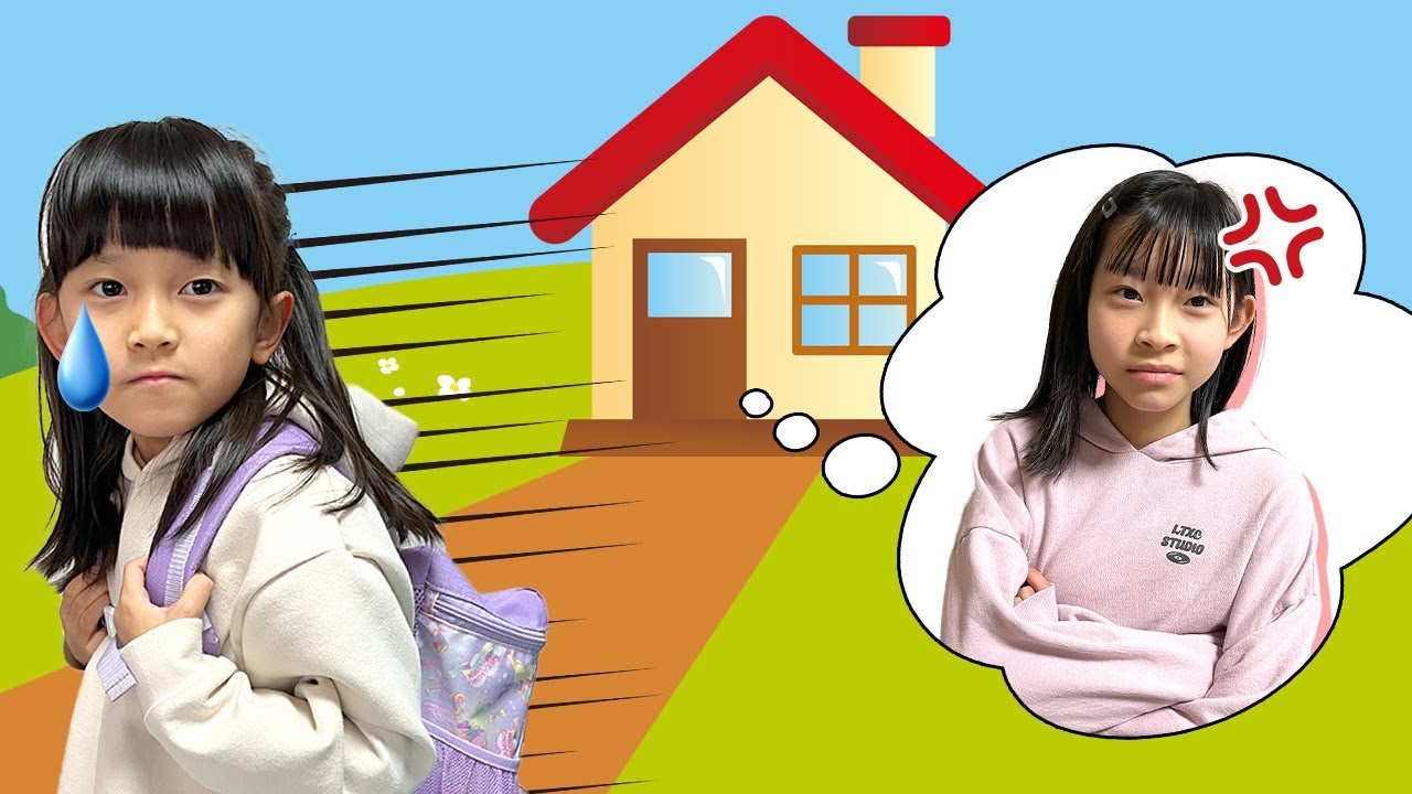 【寸劇】つむちゃんがねぇねと喧嘩して家出しちゃった！？　魔女にもらった不思議な袋で仲直り❤️　寸劇