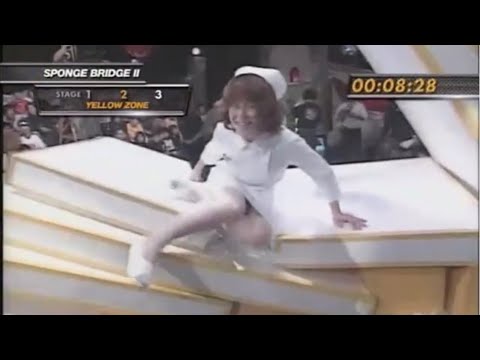 【TV 素人】スカートで挑戦 チラ【筋肉】