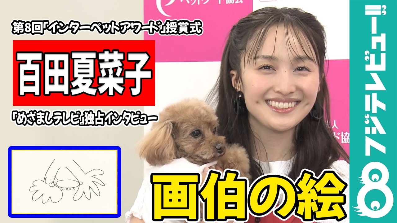 【めざまし独占】百田夏菜子 画伯ぶりを発揮し魅力が伝わらず！愛犬にそっぽを向かれる