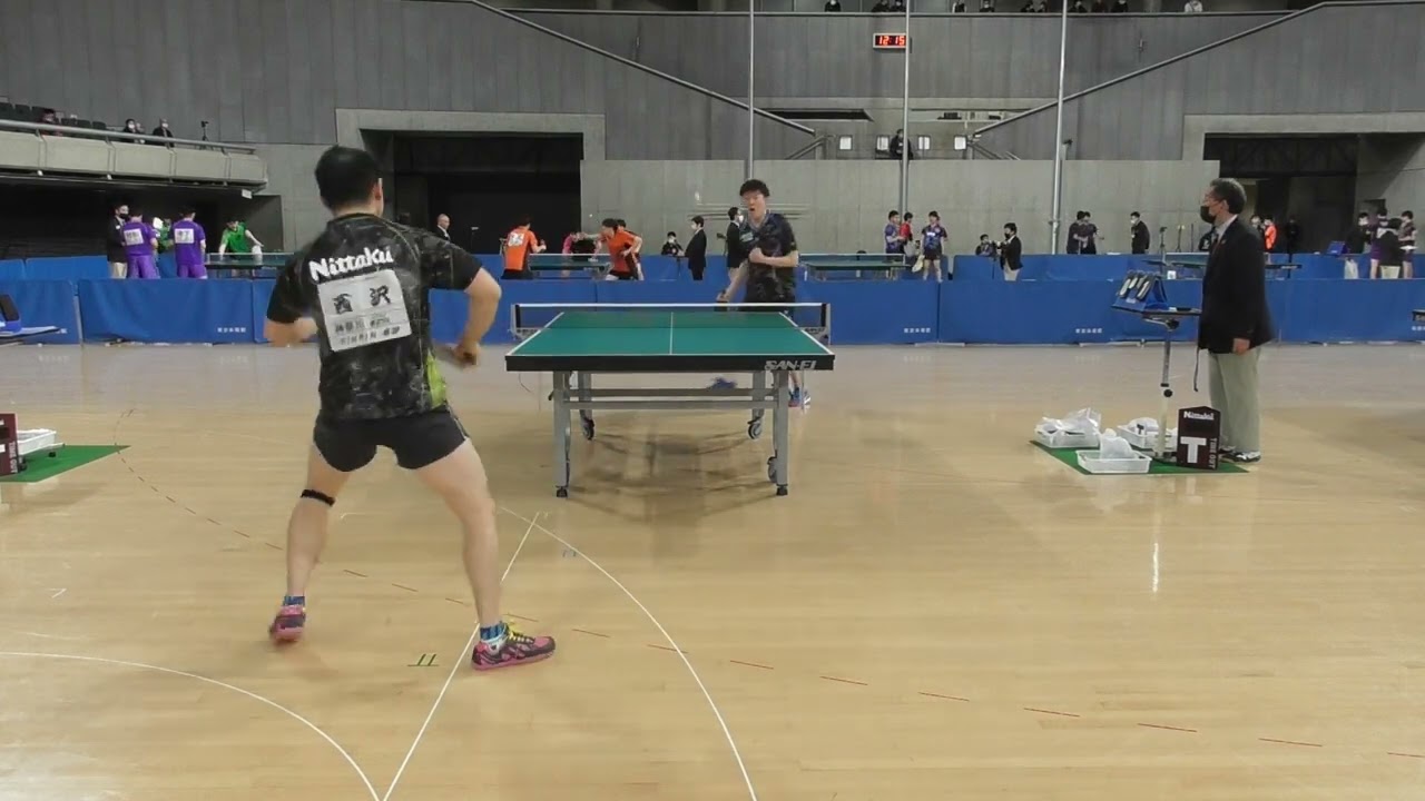 東京卓球選手権 初ランク入り（年代別）準々決勝で、元全中国ジュニア準優勝の選手と対戦。＃40代男子シングルス