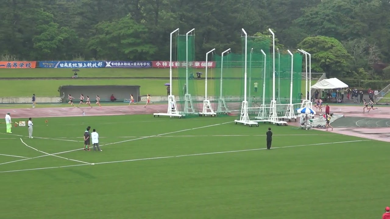 20230429102735宮崎県高校ジュニア女4×100ｍＲ予選1組 宮崎商業49"80：坂元 凛(1)・内山田 玲(2)・北林楽衣愛(1)・上岡 姫乃(3)