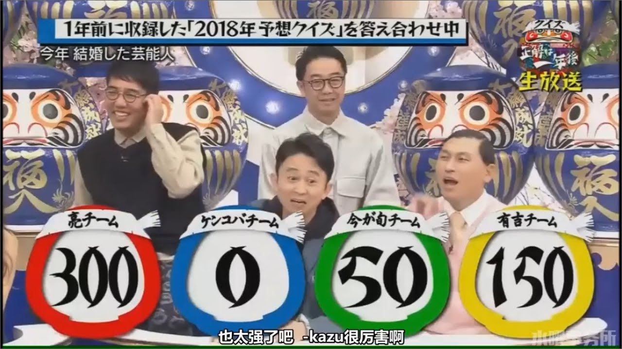 【有吉弘行 × 田村 淳 × 千鳥 × FUJIWARA × オードリー × おぎやはぎ】🅷🅾🆃『クイズ☆正解は一年後 2018』