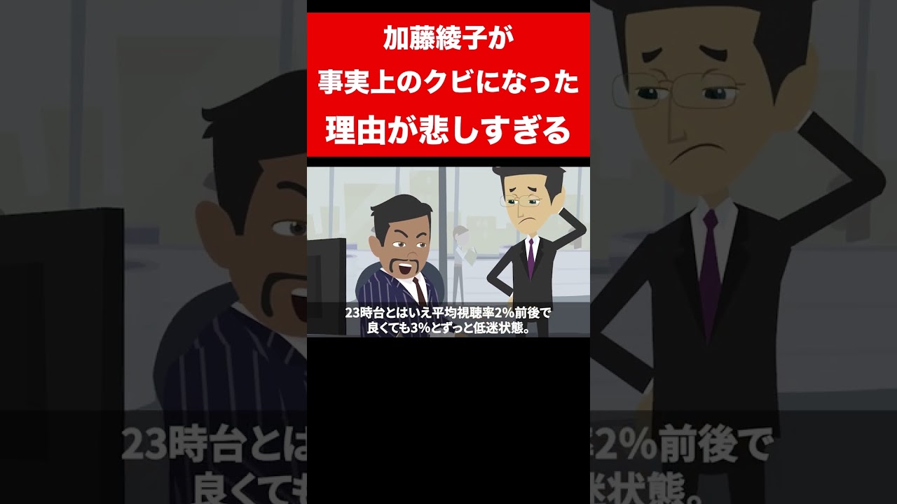 【実話】加藤綾子が“事実上のクビ”になった本当の理由 #shorts