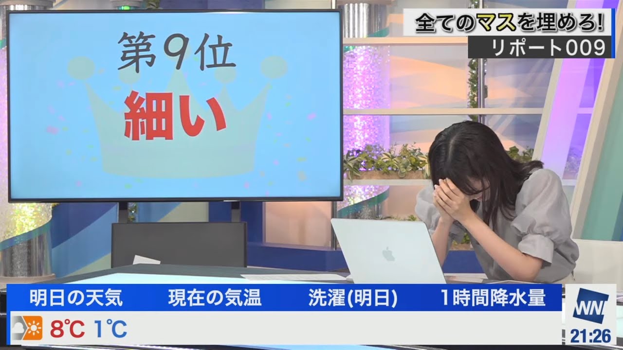 [戸北美月]今日の担当は、℃スタッフさんで「全くもって当たらないですね。」と煽られてリポート009から引退も考えたみーちゃん