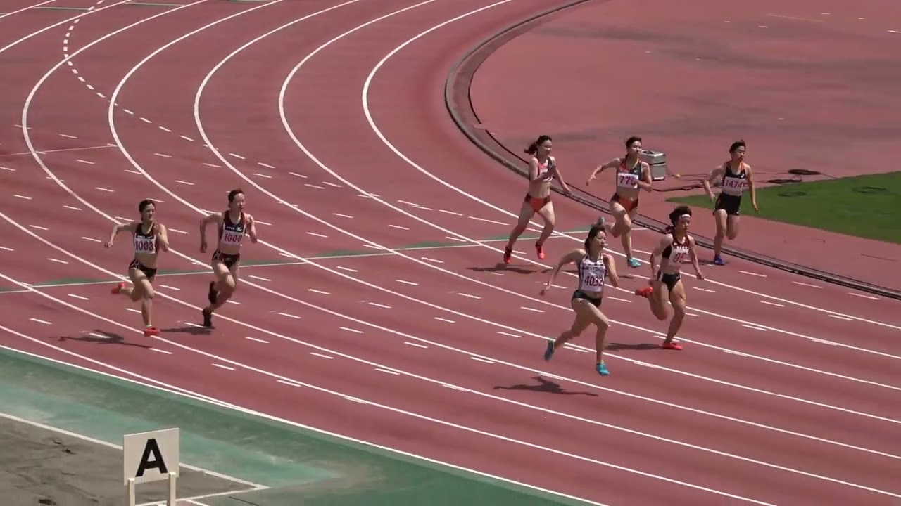 20230416111017宮崎県記録会一高女200ｍ3組 中尾あゆみ/宮崎(いちご)