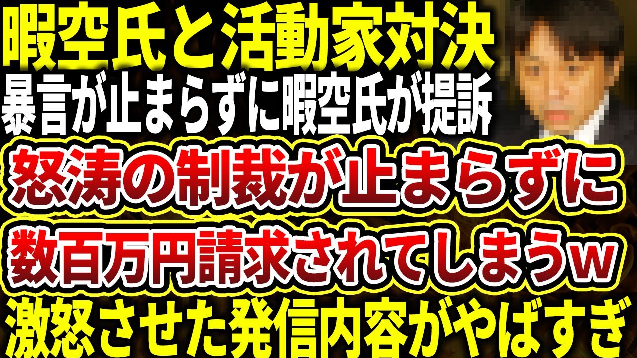【制裁】暇空氏への暴言が止まらない活動家→怒涛の制裁で提訴＆数百万円の請求をされて完全終了な様子をゆっくり解説【Colabo/仁藤夢乃/暇空茜】