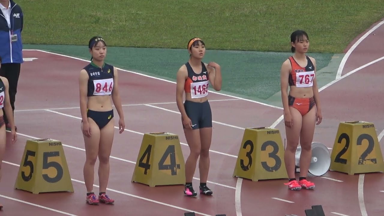 20230429143221宮崎県高校ジュニア女100ｍＨ決勝 年増 悠那3/宮崎(宮崎学園)