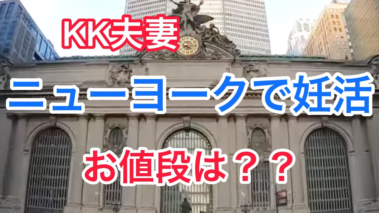 【KK夫妻】ニューヨーク、妊活のお値段は？医療費が馬鹿高いアメリカ。不妊治療に保険は使えるの？