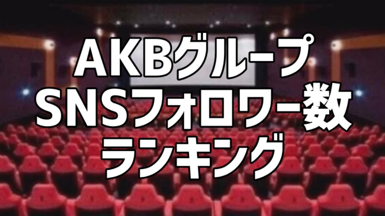 AKBグループSNSフォロワー数ランキング