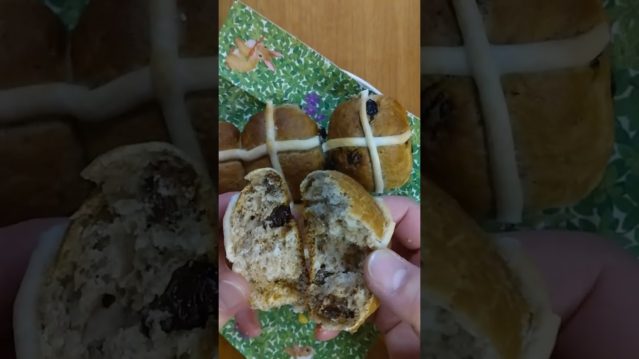 米粉でパンづくり♪イギリスのイースターパン「ホットクロスバンズ」🐣