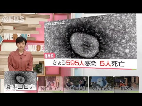 【新型コロナ】新規感染者　福岡県で５９５人確認