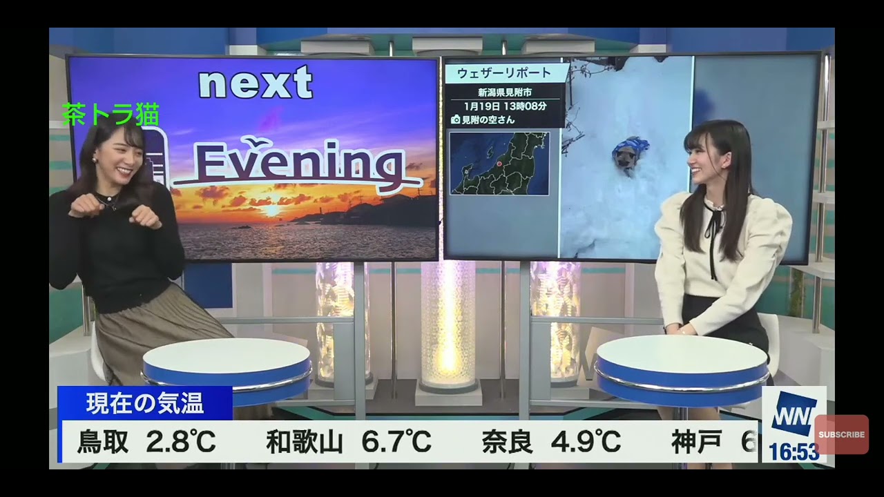 武藤彩芽キャスターと大島璃音キャスターのクロストーク。。。。