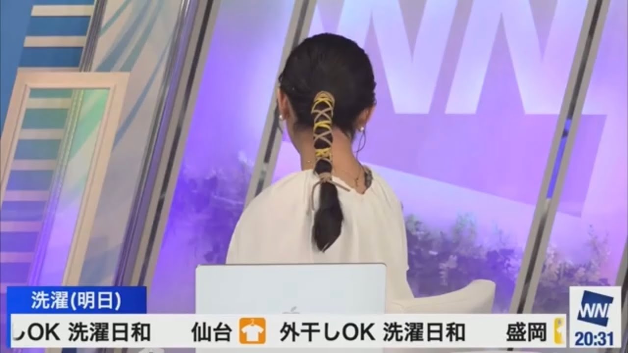 [山岸愛梨]髪型セットの時間をヘアメイクさんが担当することによって、番組の準備をより時間をかけて取り組むお天気キャスターの鑑のあいりんさん
