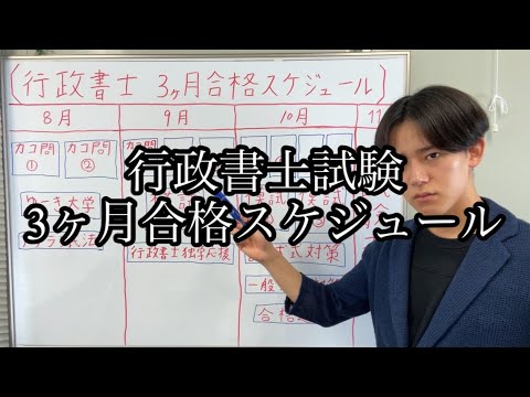 【行政書士試験】3ヶ月合格スケジュール