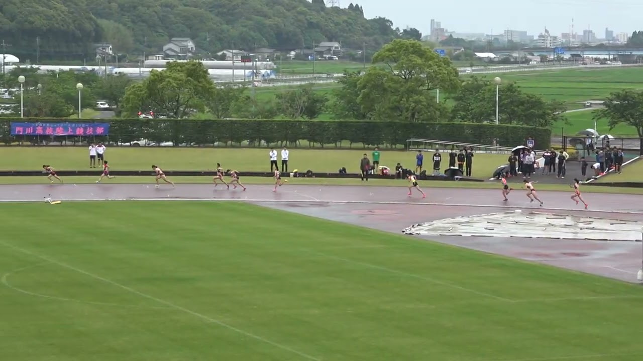 20230513134935宮崎県高校春季記録会女4×100ｍＲ決勝 宮崎北A48"23：岩切里楠子(3)・神山 菜々(3)・久枝 里緒(2)・渡邉ひより(1)