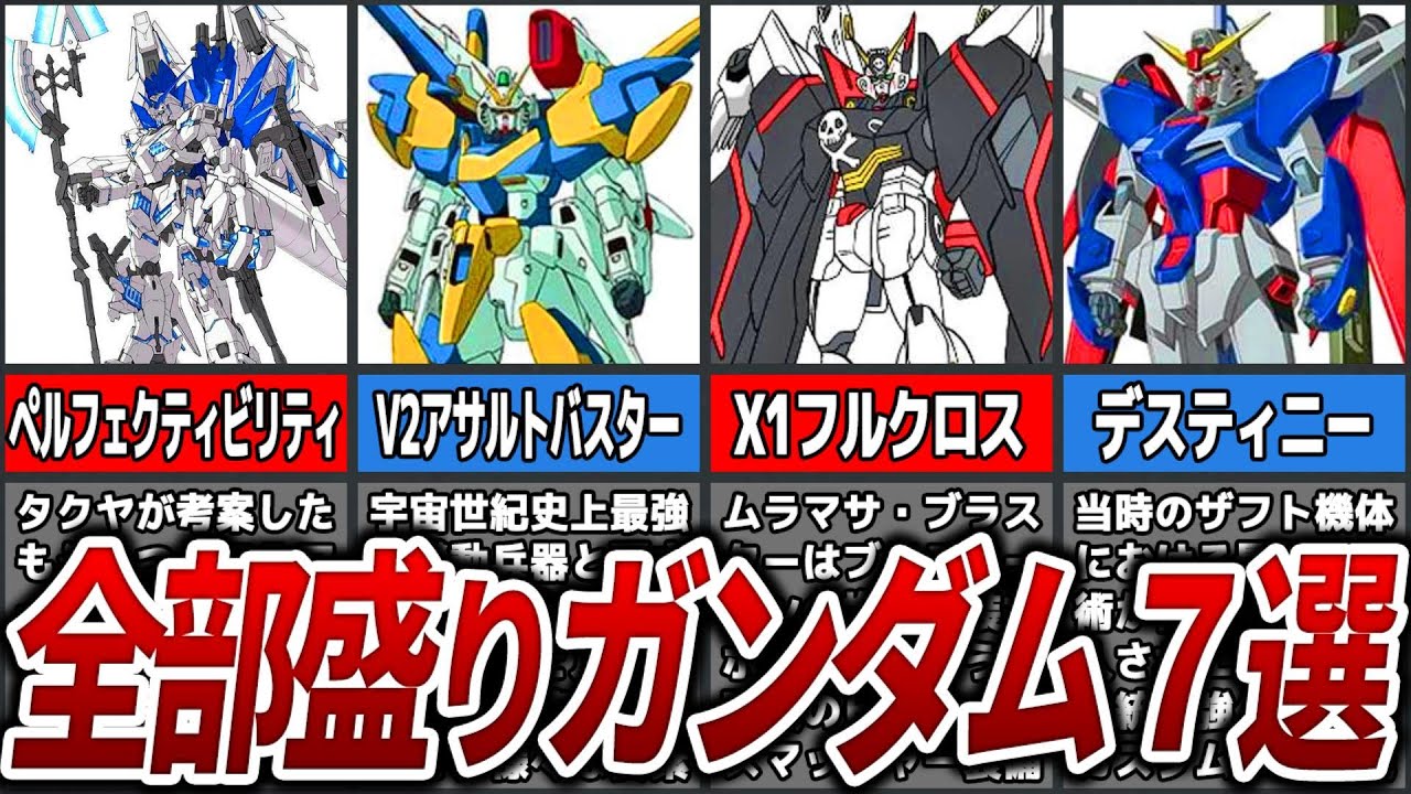 【まさに集大成の機体】全部盛りガンダム7選【ゆっくり解説】