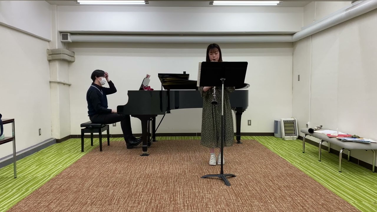 [生徒様演奏] 林美沙希Cl/小野信太郎 Pf W.A.モーツァルト クラリネット協奏曲より第2楽章　W.A.Mozart Clarinet Concerto KV.622 2mov