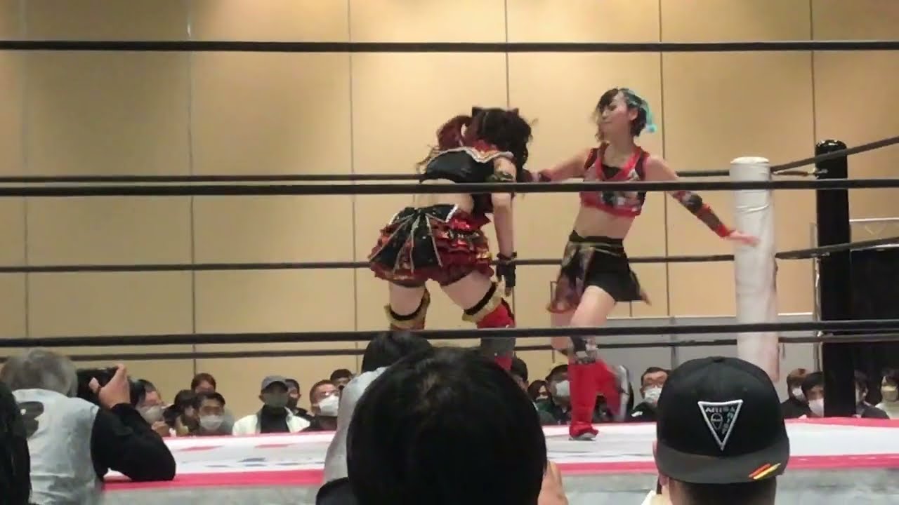 伊藤麻希のスイングDDTを長野じゅりあは耐えるもエレベイテッドDDTを食らってしまう 東京女子プロレス「第3回“ふたりはプリンセス”Max Heartトーナメント」 2023年1月29日